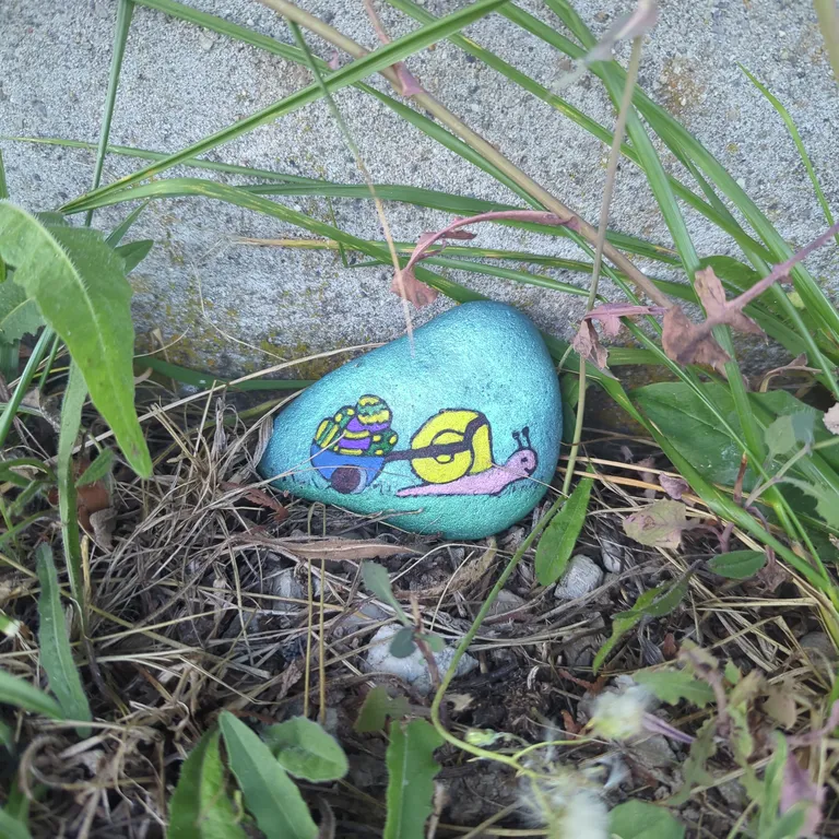 Painted rock