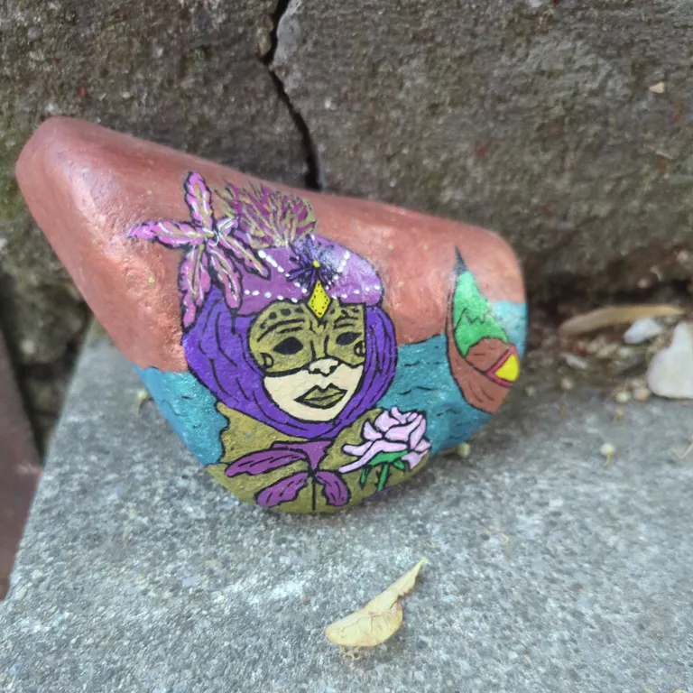 Painted rock