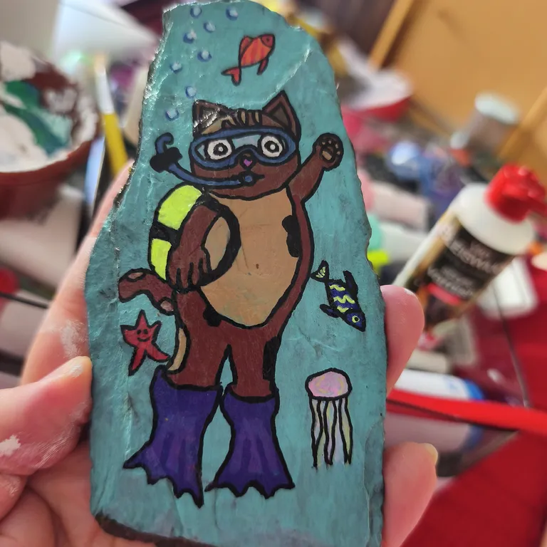 Painted rock