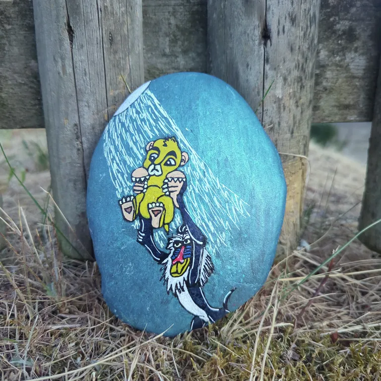 Painted rock