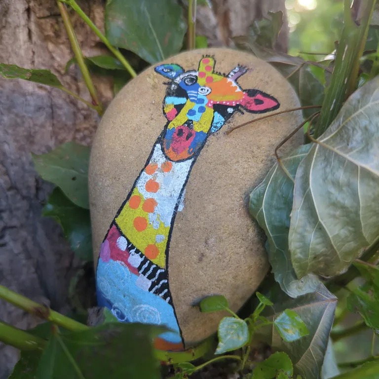 Painted rock
