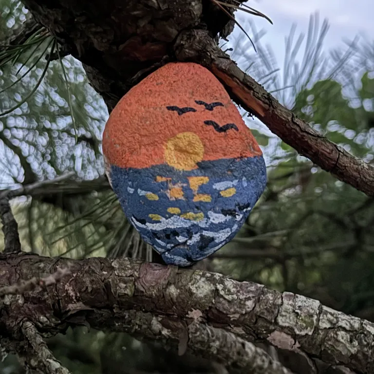 Painted rock