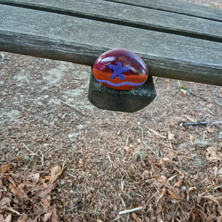 Painted rock