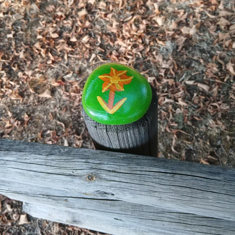 Painted rock