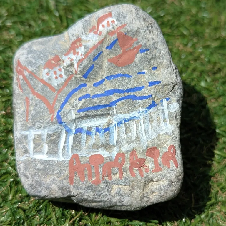 Painted rock