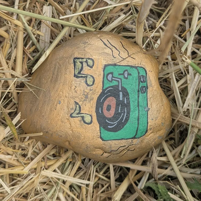 Painted rock