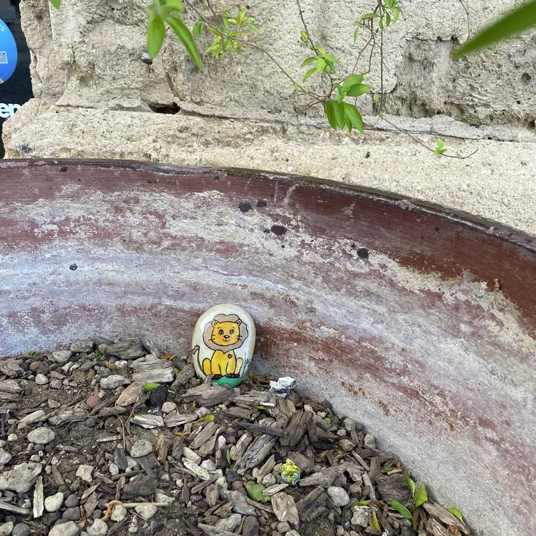 Painted rock