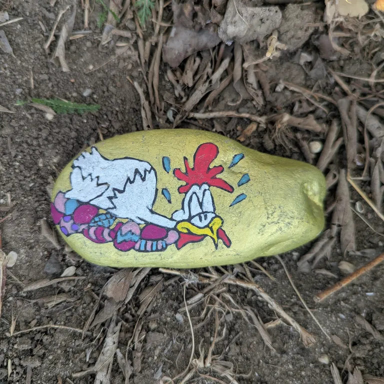 Painted rock
