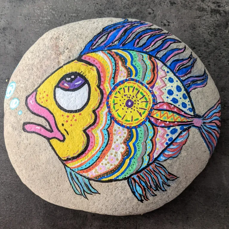 Painted rock