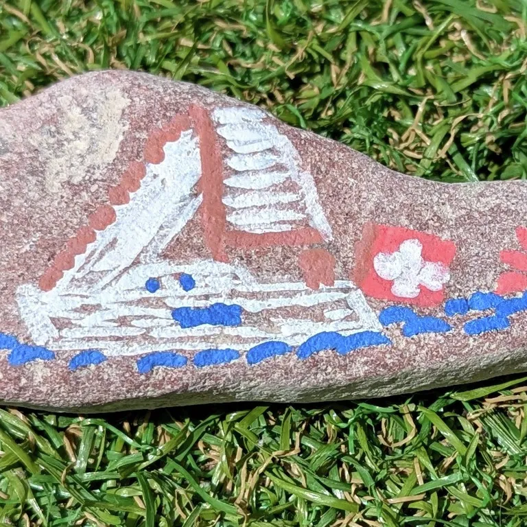 Painted rock