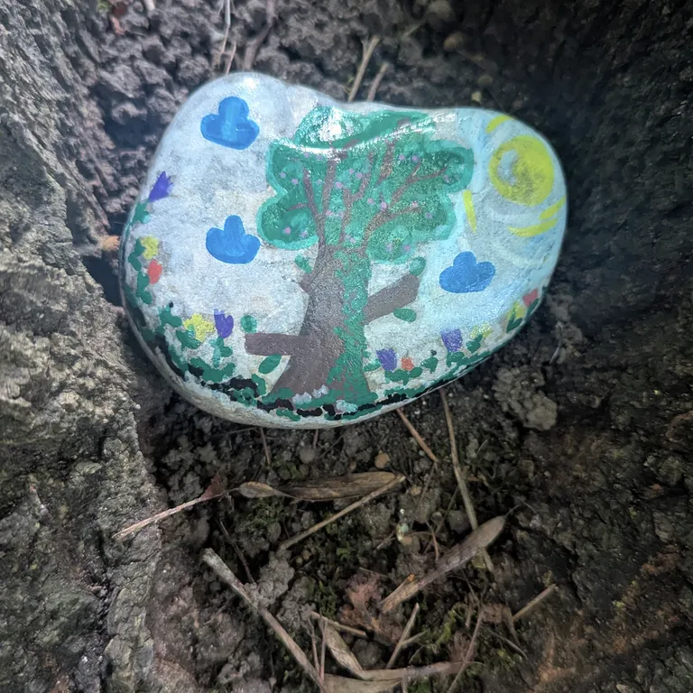 Painted rock