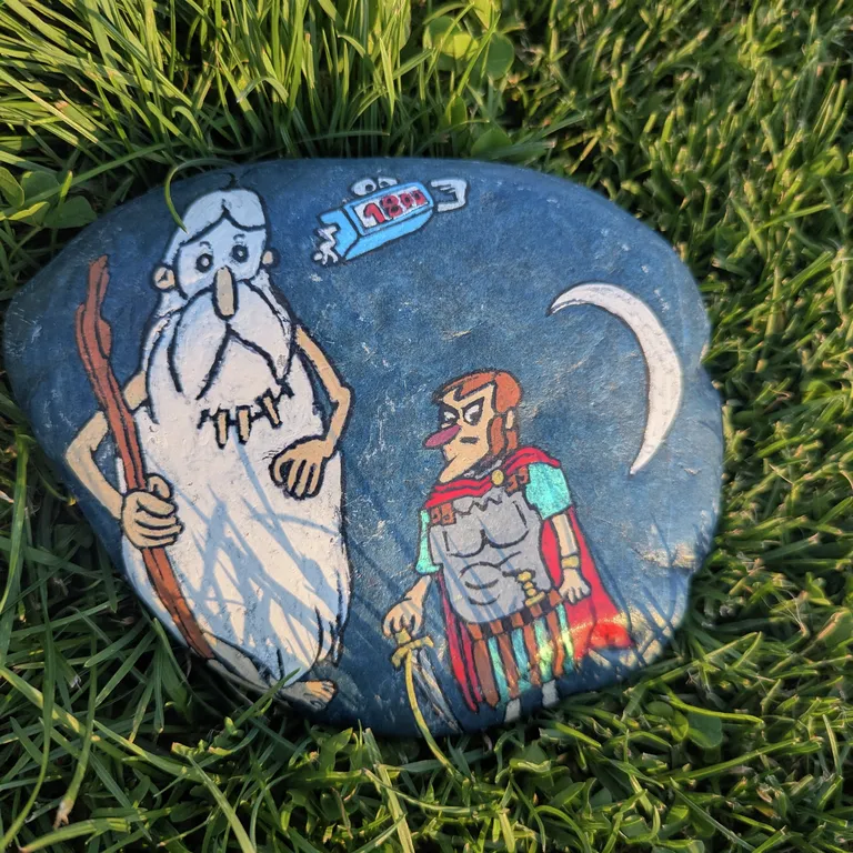 Painted rock