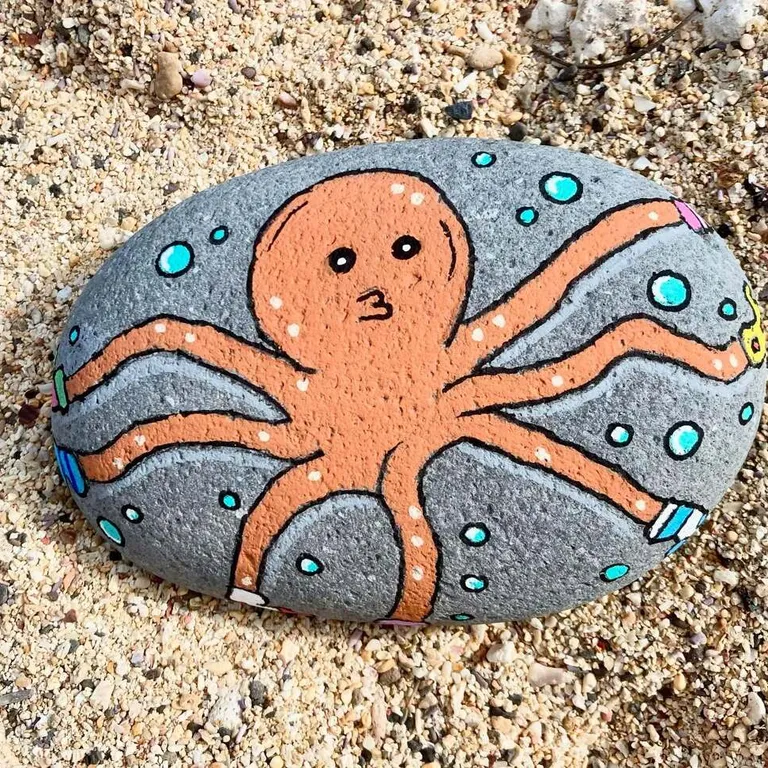 Painted rock