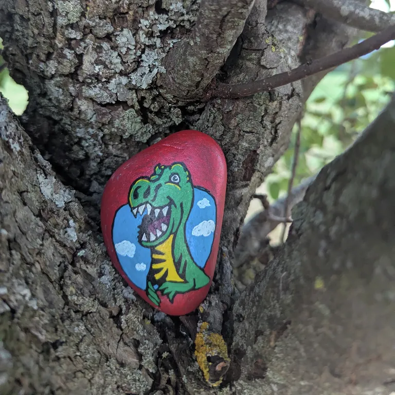 Painted rock